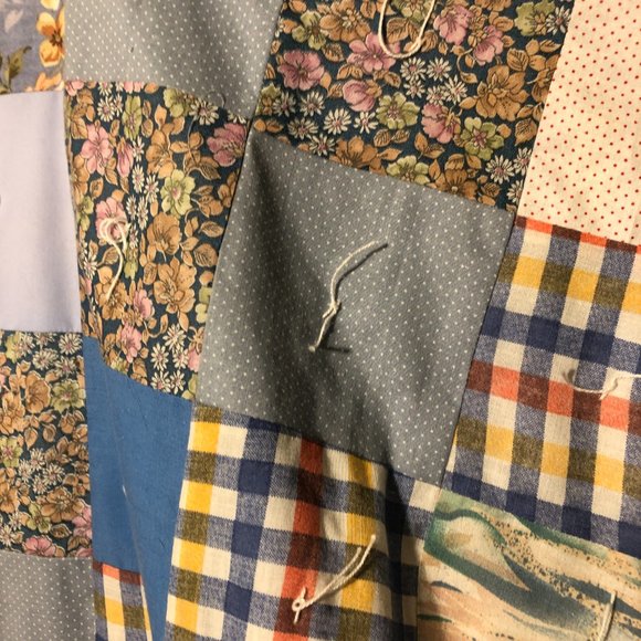 Project Linus handmade child blue quilted patchwork  blanket - Picture 10 of 10